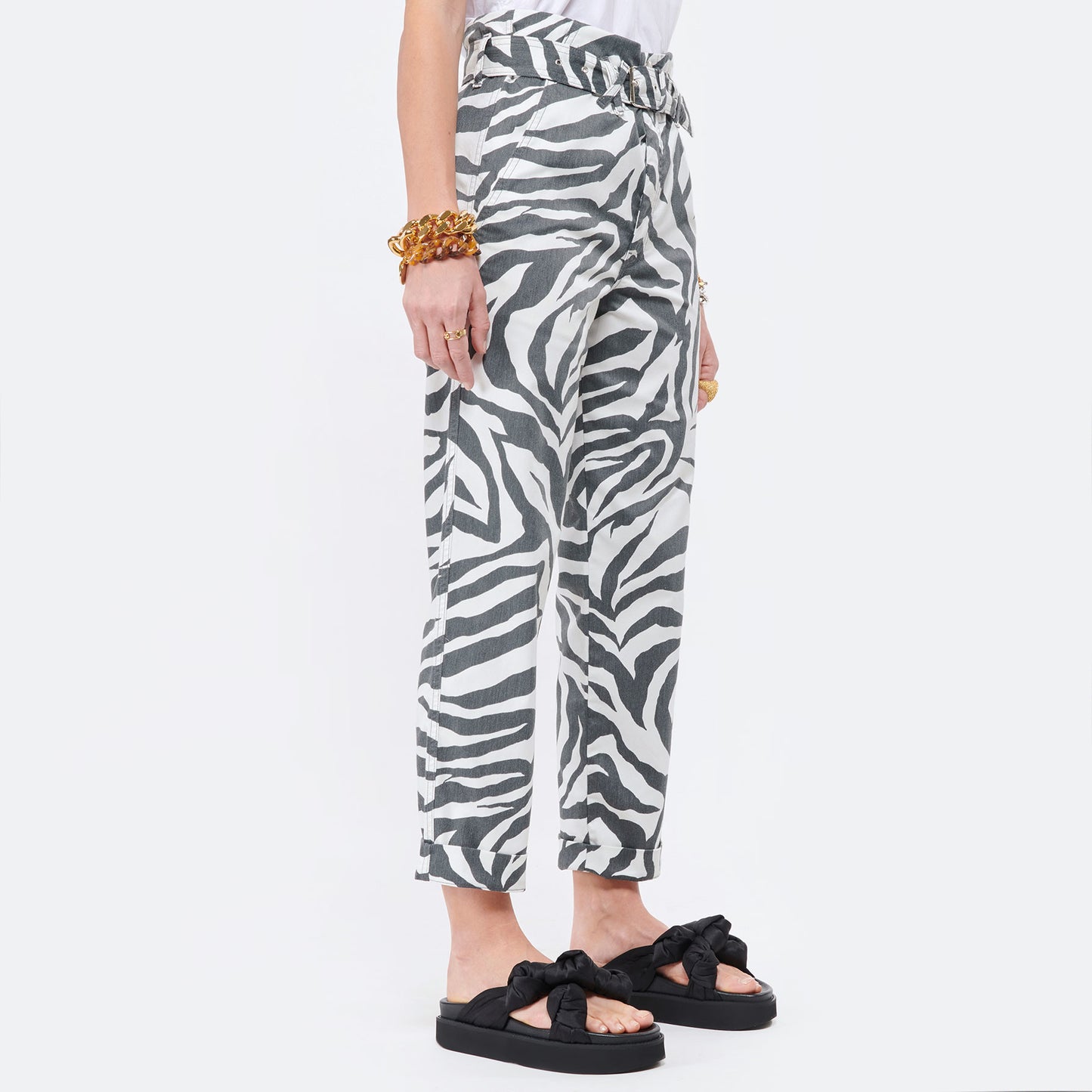 Overlover Zebra Print "Carlyle" Pant, size 30