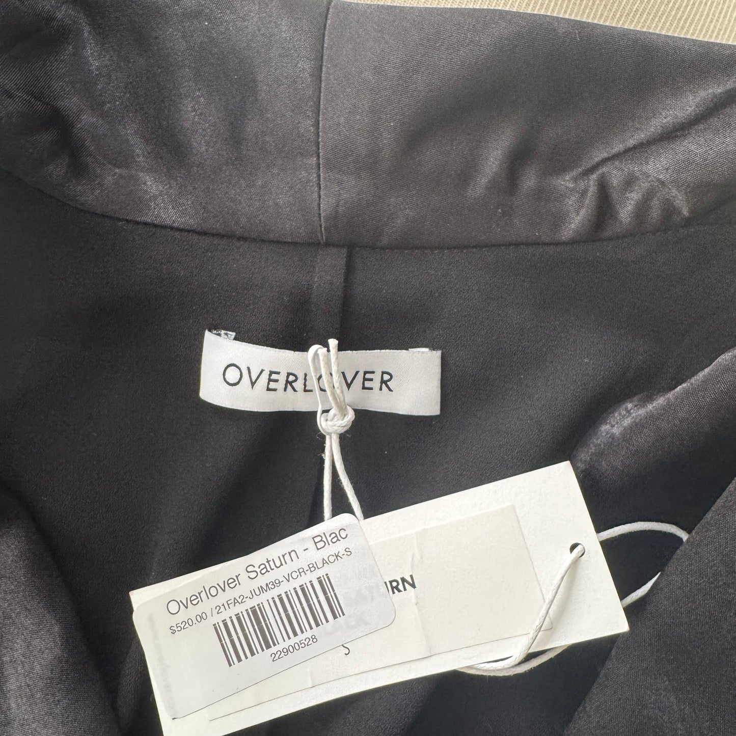 Overlover "Saturn" Jumpsuit in Black, size Small