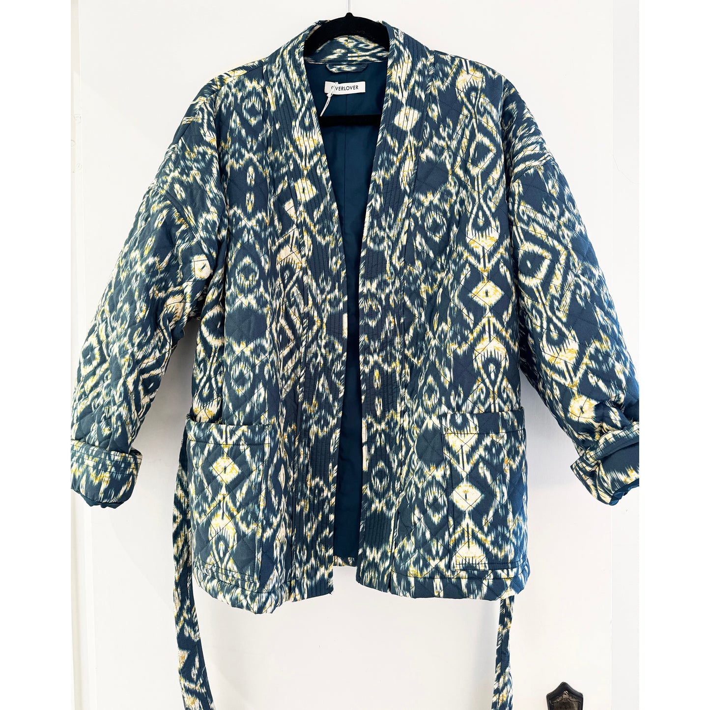 Overlover Ikat Print Jacket, size Small