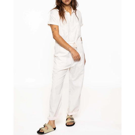 Overlover "Cali" Jumpsuit in Natural, size Medium (fits M/L)  ** AS IS **