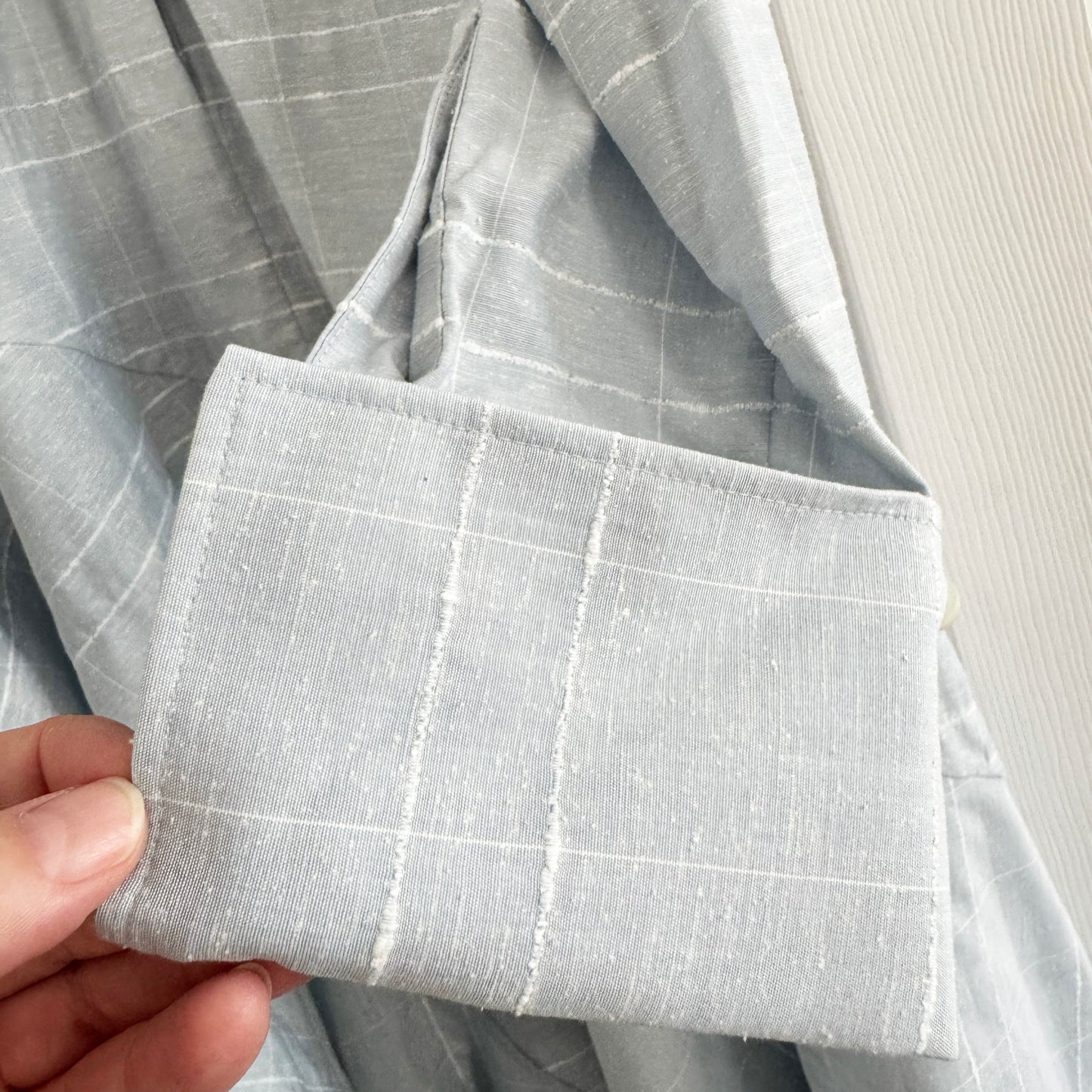 Palmer/Harding Asymetrical Ruffle Shirt in Blue, size Medium