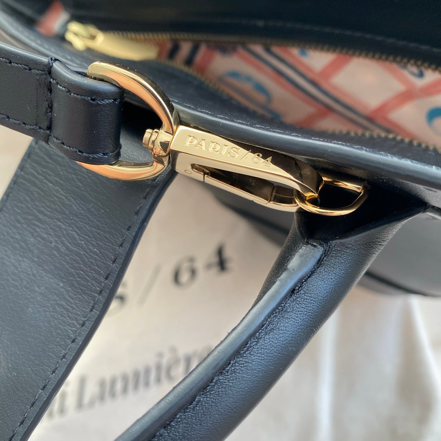 Paris/64 Mini Lumiere Bag in Black Rattan