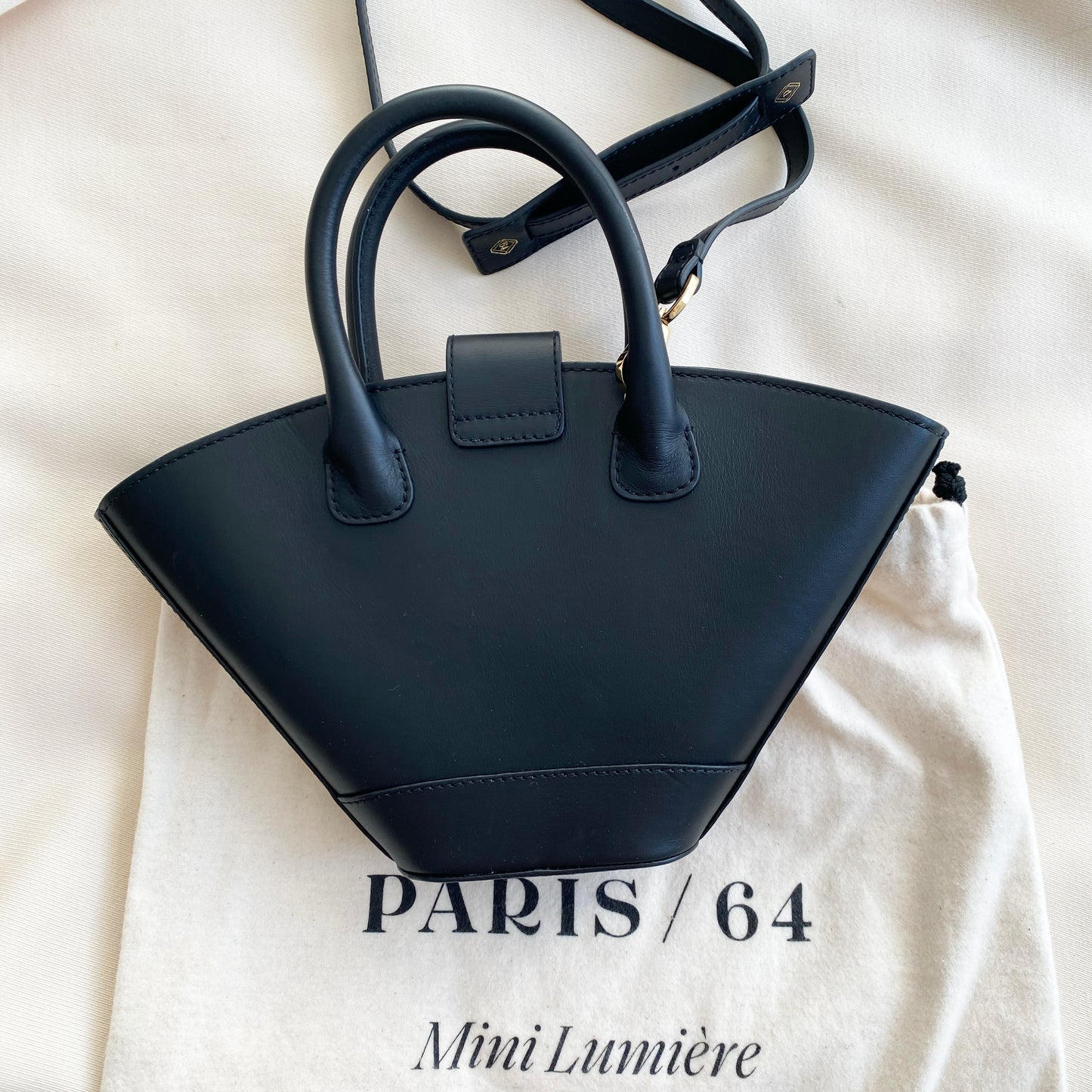 Paris/64 Mini Lumiere Bag in Black Rattan