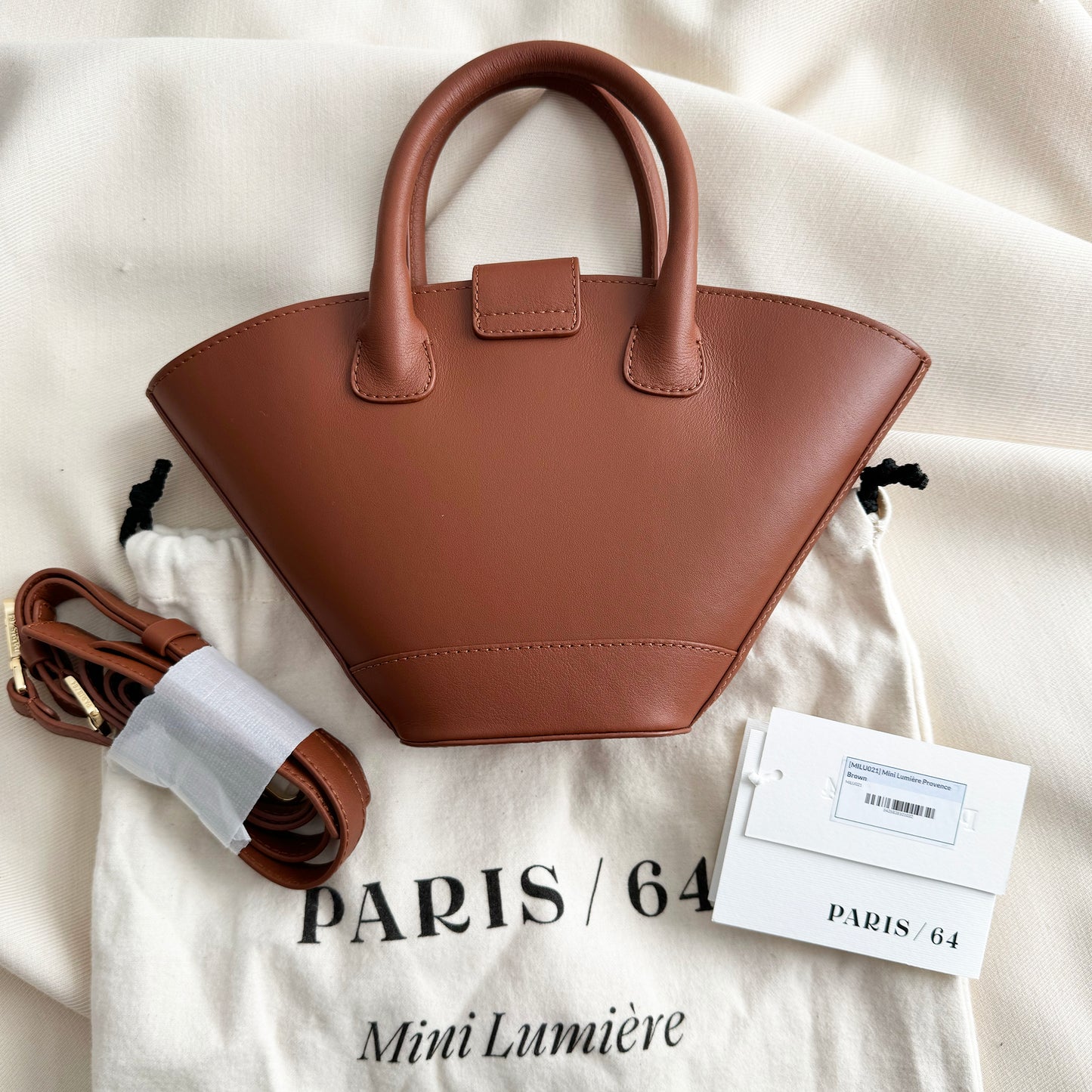 Paris/64 Mini Lumiere Bag in "Provence Brown"