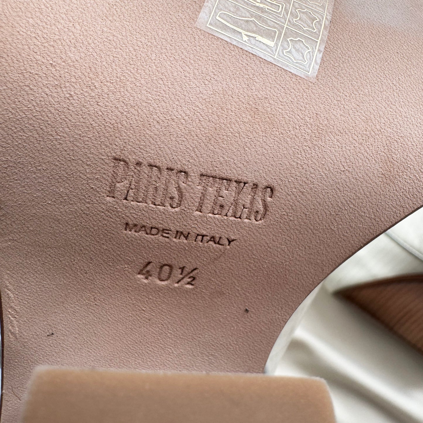Paris Texas "El Dorado" Boots in Ecru, size 40.5