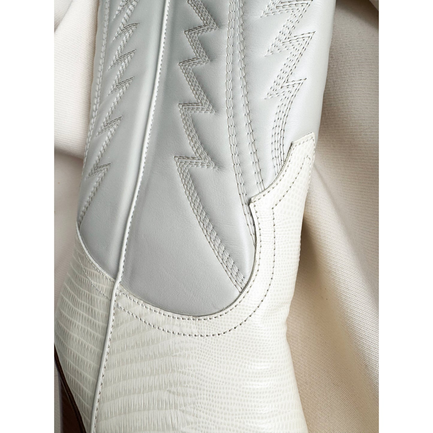 Paris Texas "El Dorado" Boots in Ecru, size 40.5
