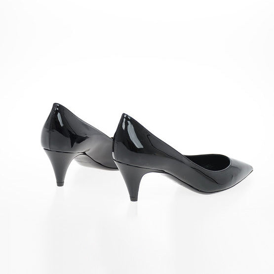 Saint Laurent "Charlotte" 55mm Pumps in Black Patent, size 37 (fits 36.5)