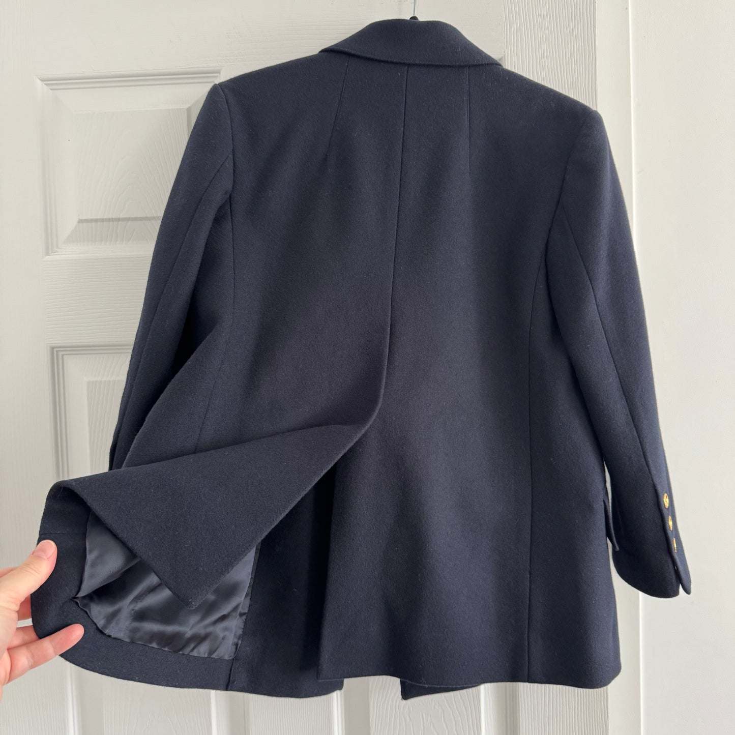 Patou "Iconic" Double Breasted Jacket in Navy, size 40FR (fits US 4/6)