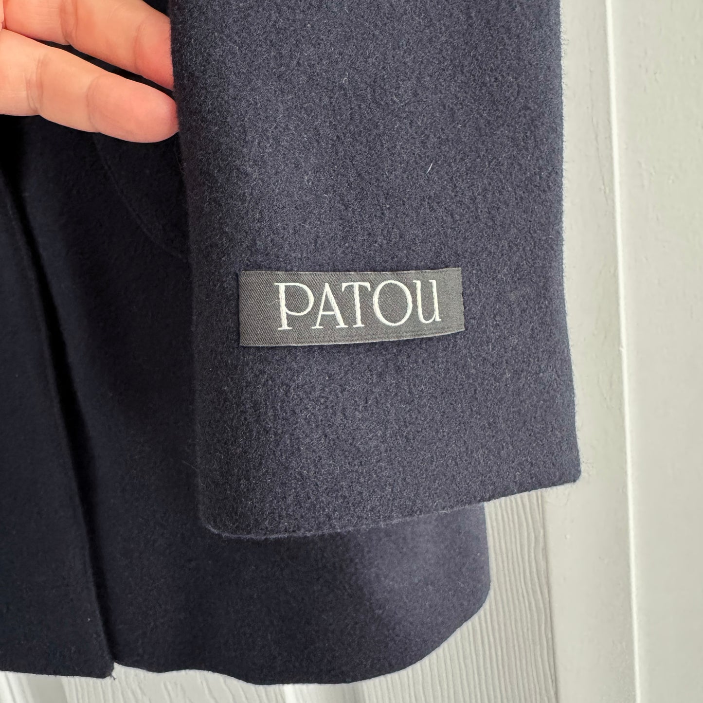 Patou "Iconic" Double Breasted Jacket in Navy, size 40FR (fits US 4/6)