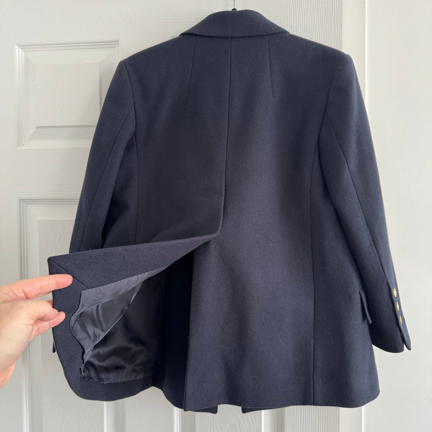 Patou "Iconic" Double Breasted Jacket in Navy, size 40FR (fits US 4/6)