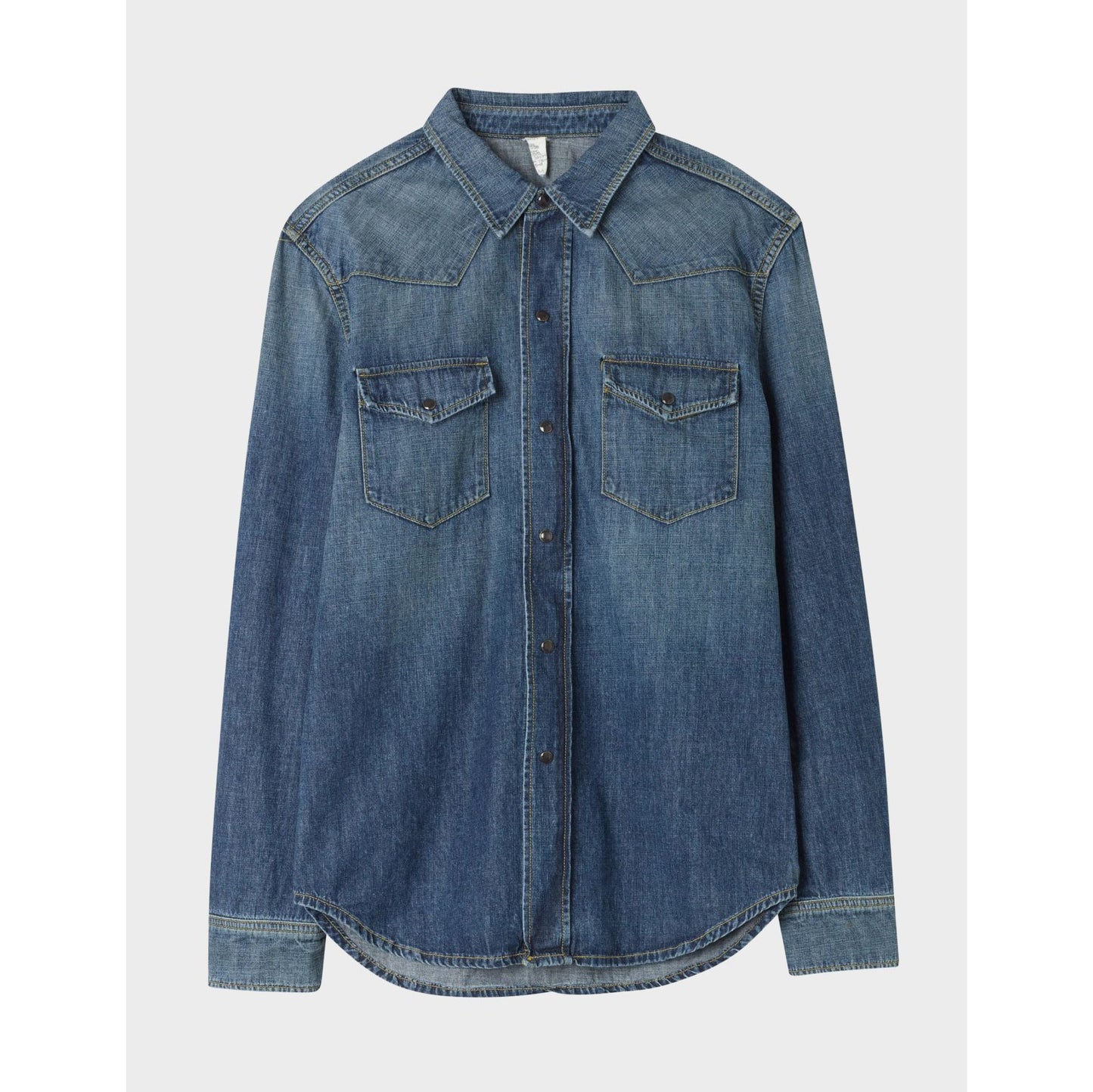 ** MENS ** Nili Lotan "Travis" Denim Shirt in "Classic Wash", size Large