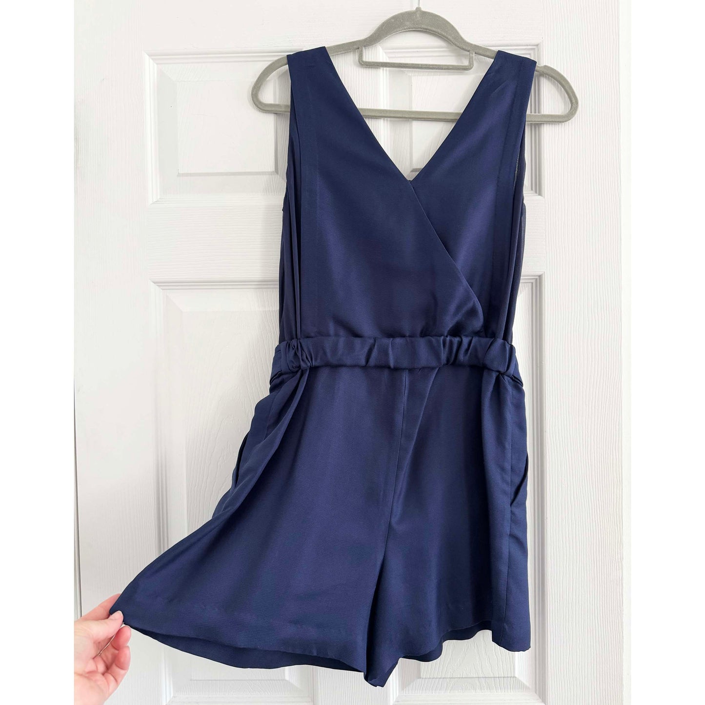 3.1 Phillip Lim Navy Silk Romper, size 0