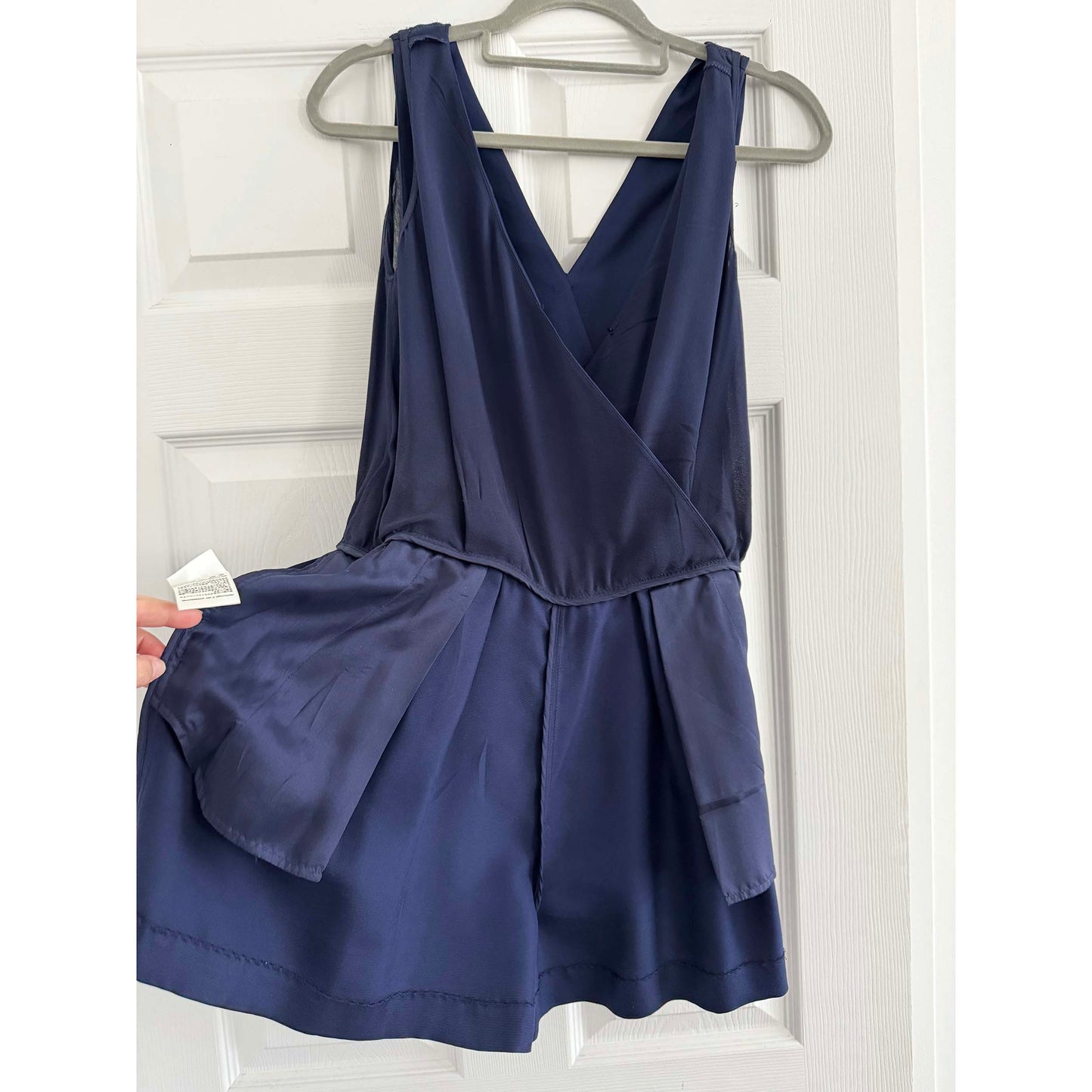 3.1 Phillip Lim Navy Silk Romper, size 0