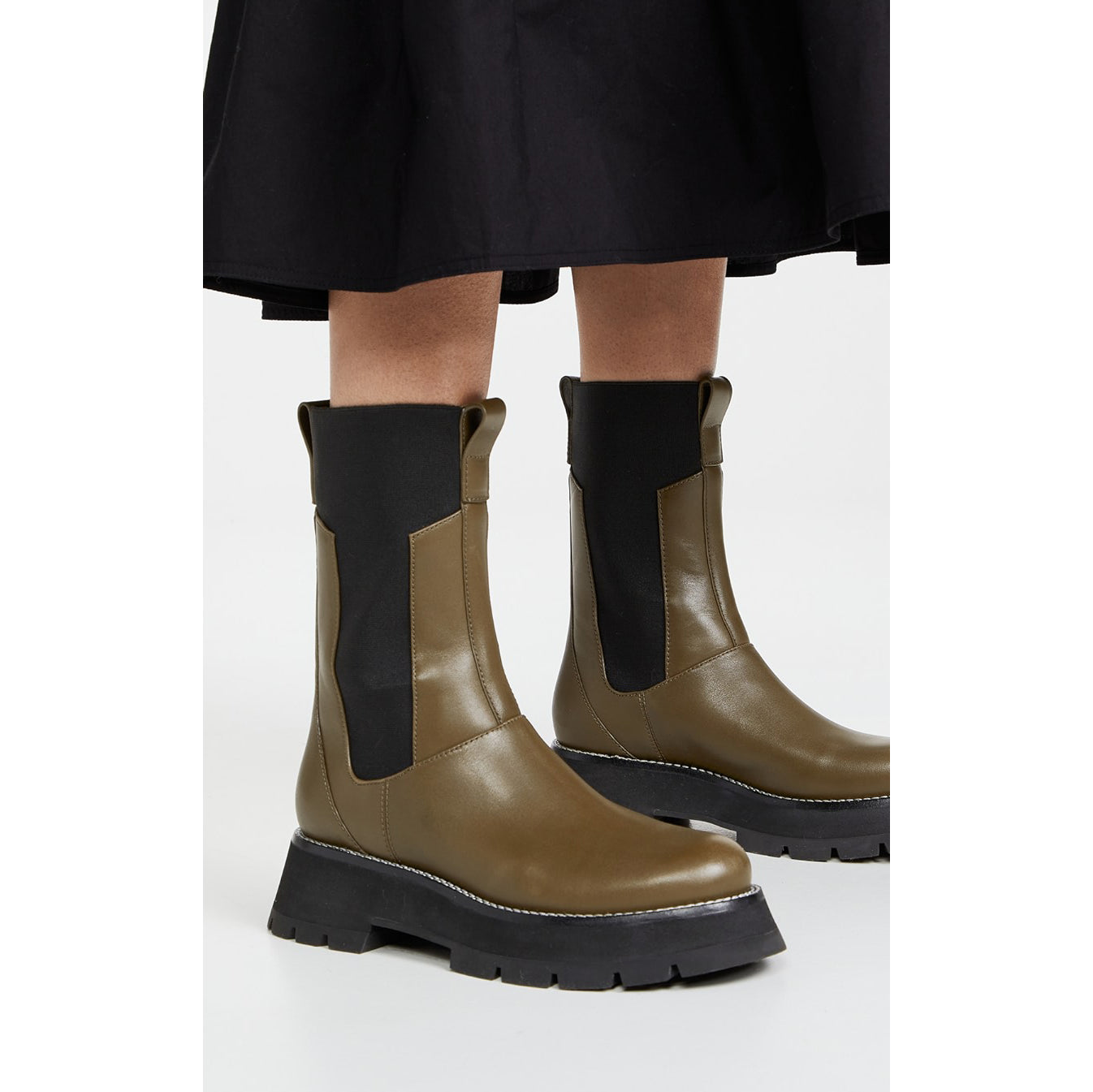 3.1 Phillip Lim "Kate" Boots in Khaki Green, size 39