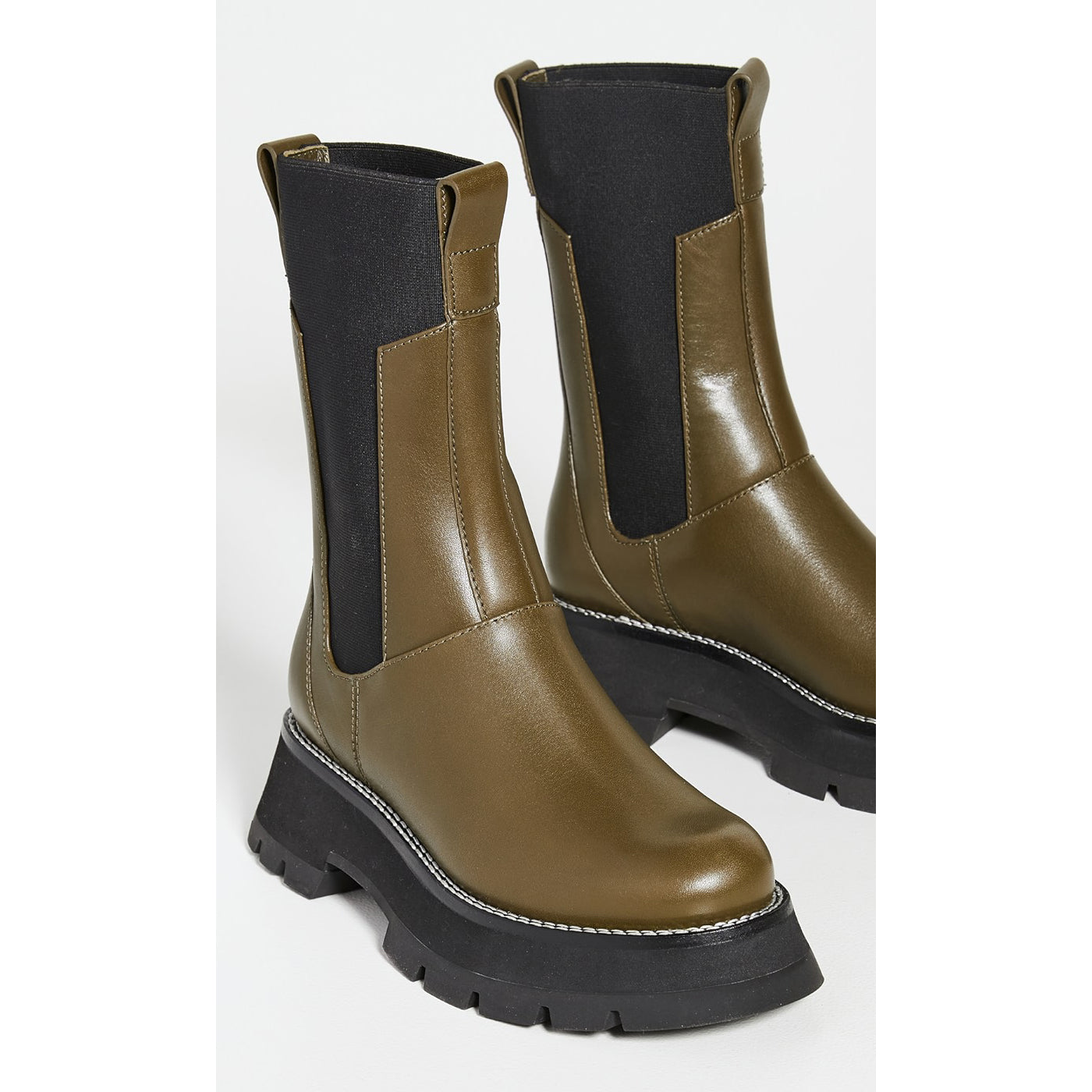 3.1 Phillip Lim "Kate" Boots in Khaki Green, size 39