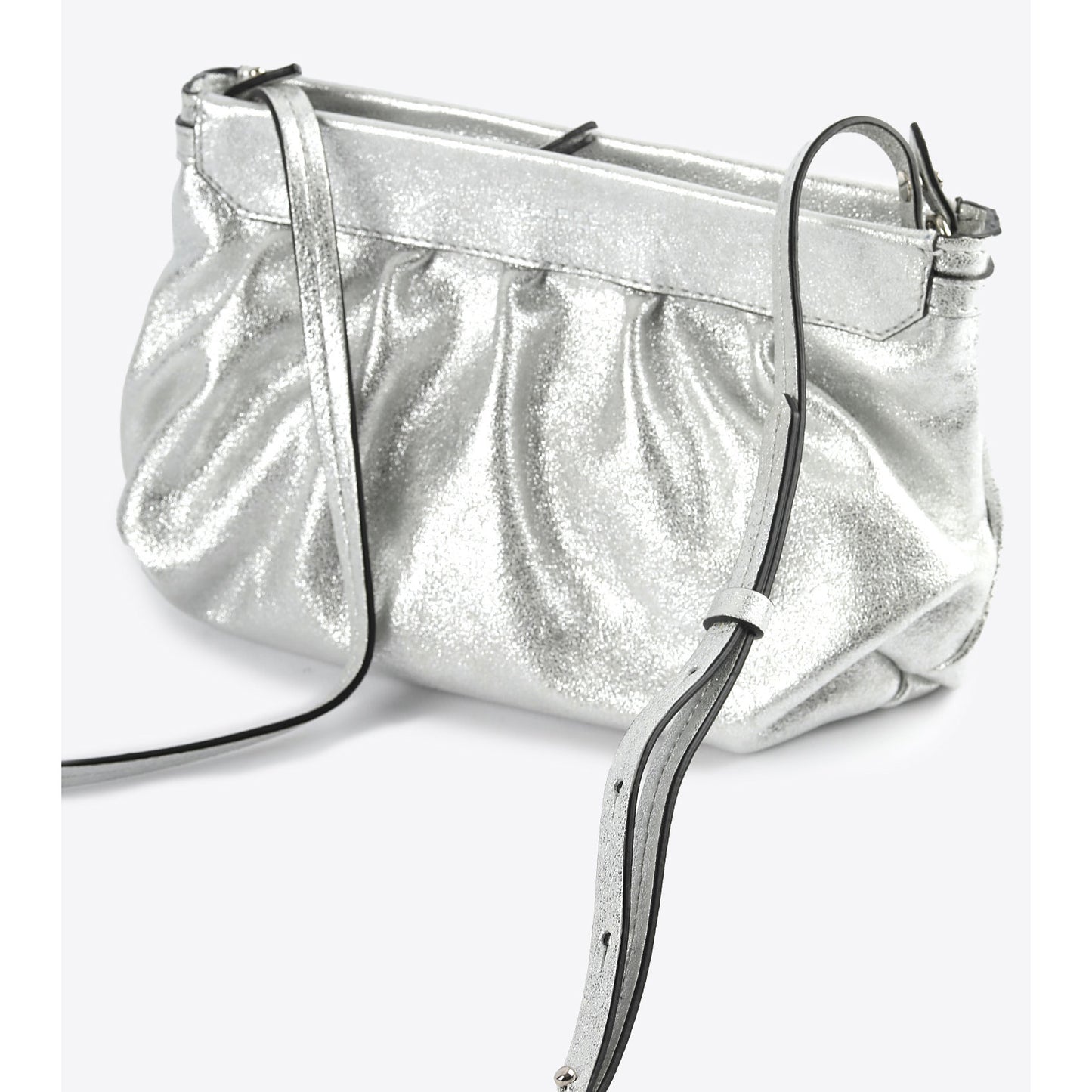 Isabel Marant "Luzes" Silver Metallic Leather Bag
