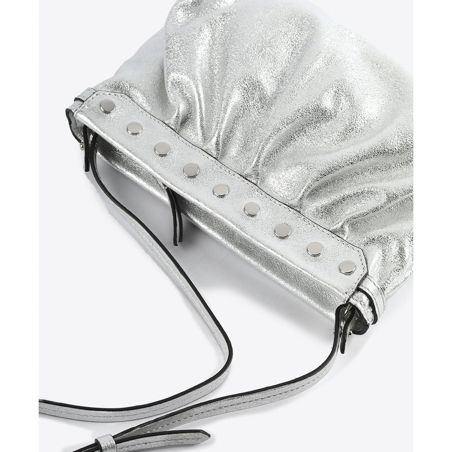 Isabel Marant "Luzes" Silver Metallic Leather Bag