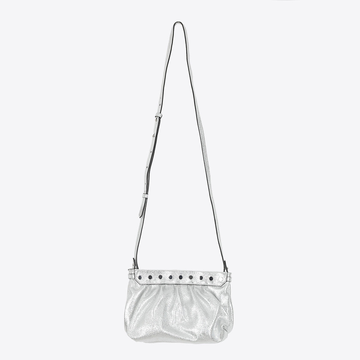 Isabel Marant "Luzes" Silver Metallic Leather Bag