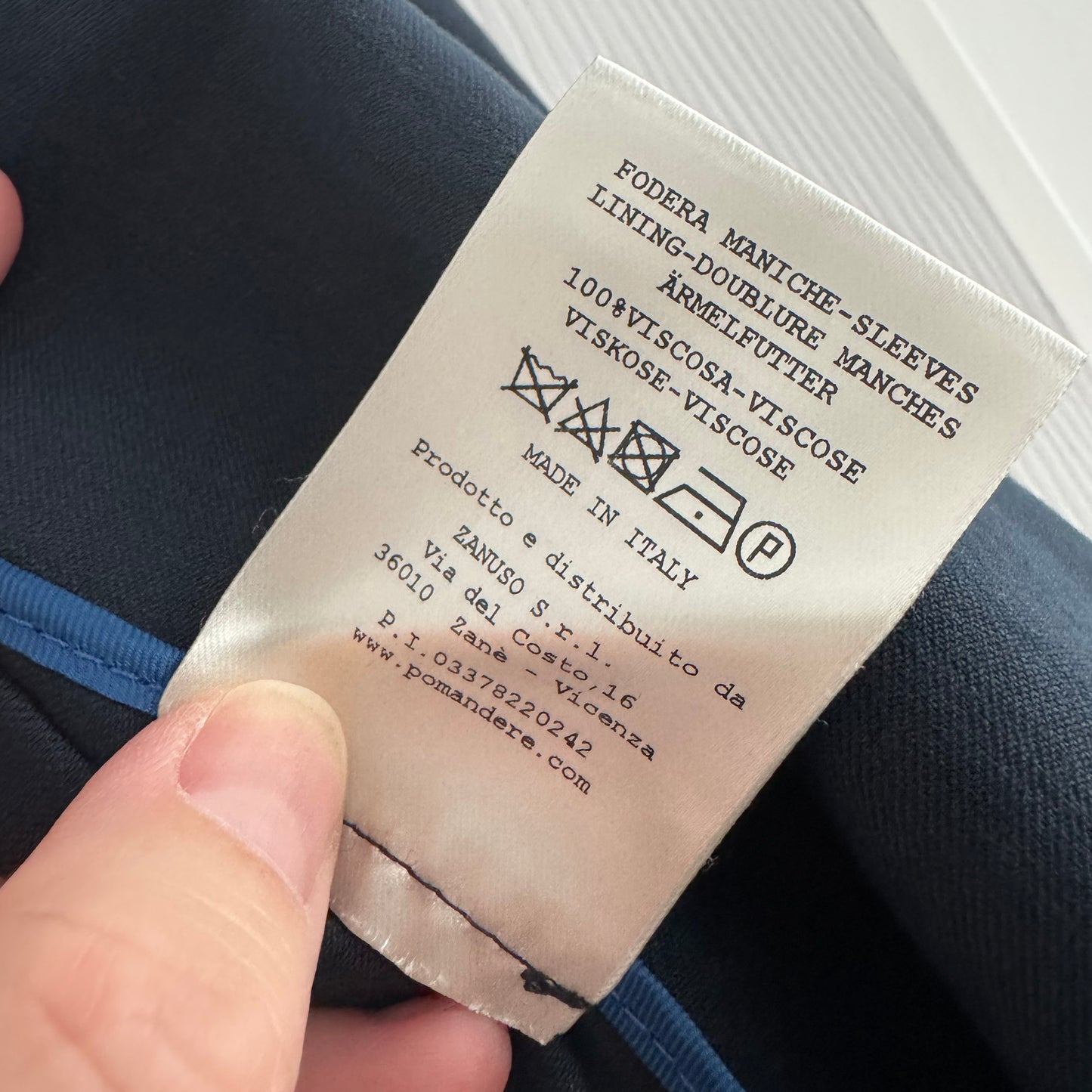 Pomandere Navy Blazer, size 38IT (fits size 0-2)