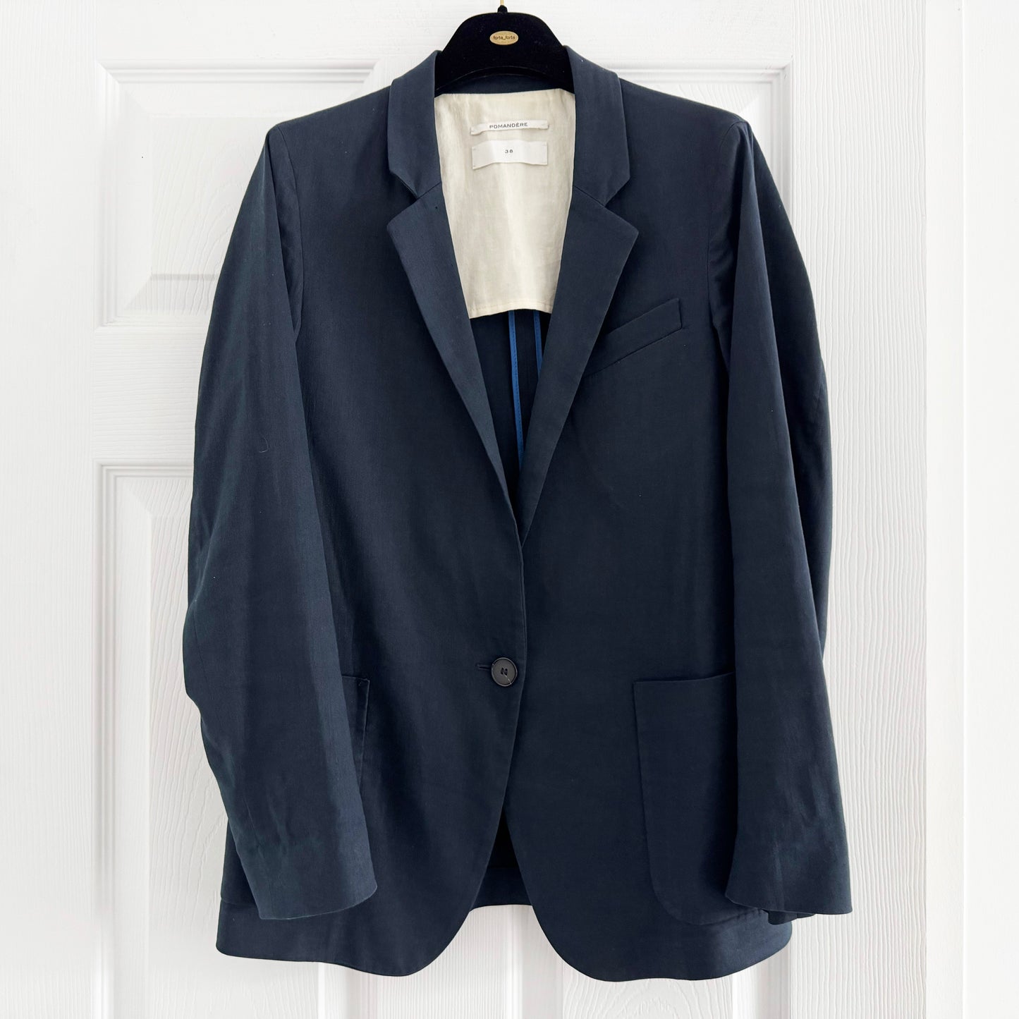 Pomandere Navy Blazer, size 38IT (fits size 0-2)