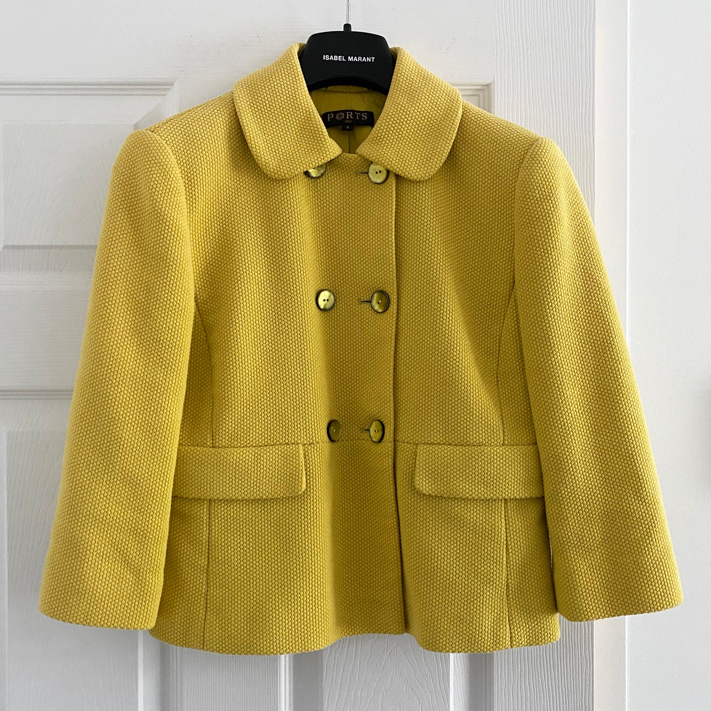 Ports 1961 Yellow Cotton Jacket, size 6 (fits like a size small)