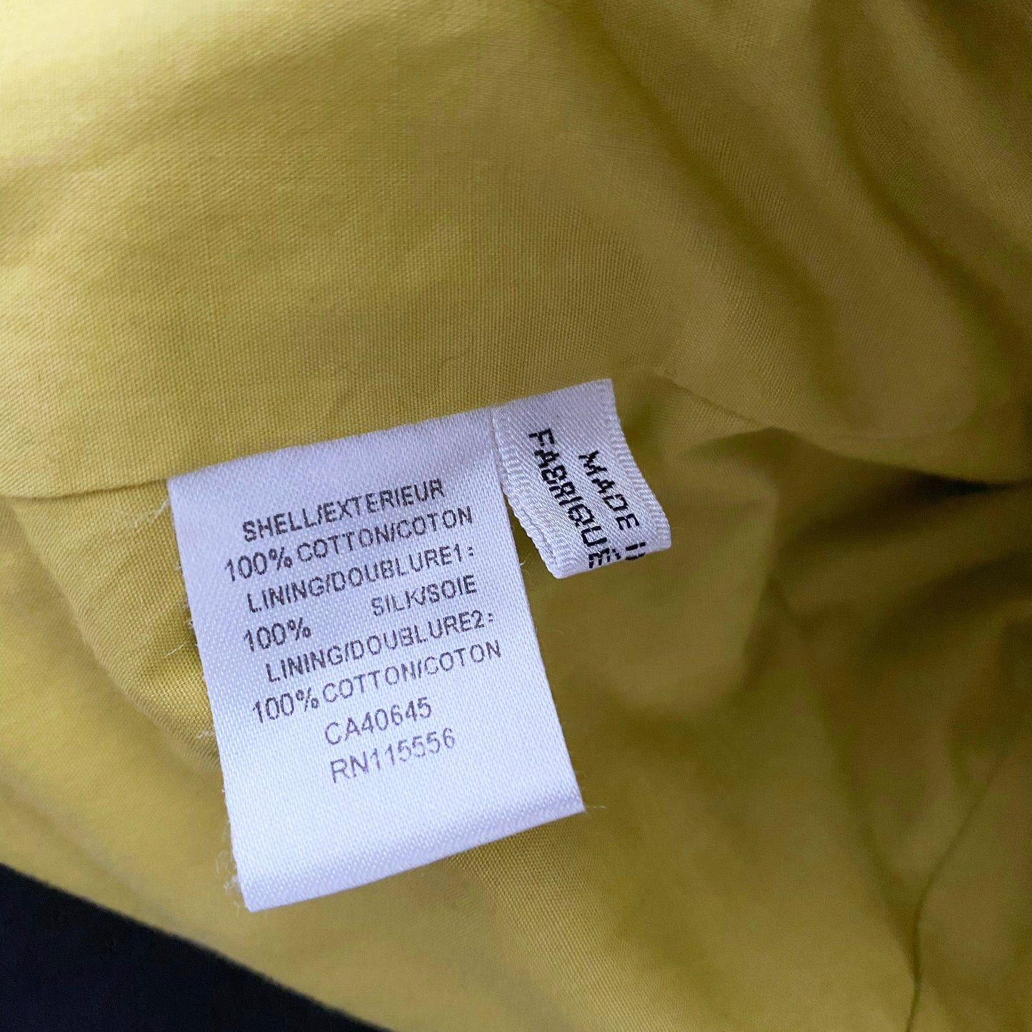 Ports 1961 Yellow Cotton Jacket, size 6 (fits like a size small)