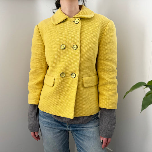 Ports 1961 Yellow Cotton Jacket, size 6 (fits like a size XS/S)