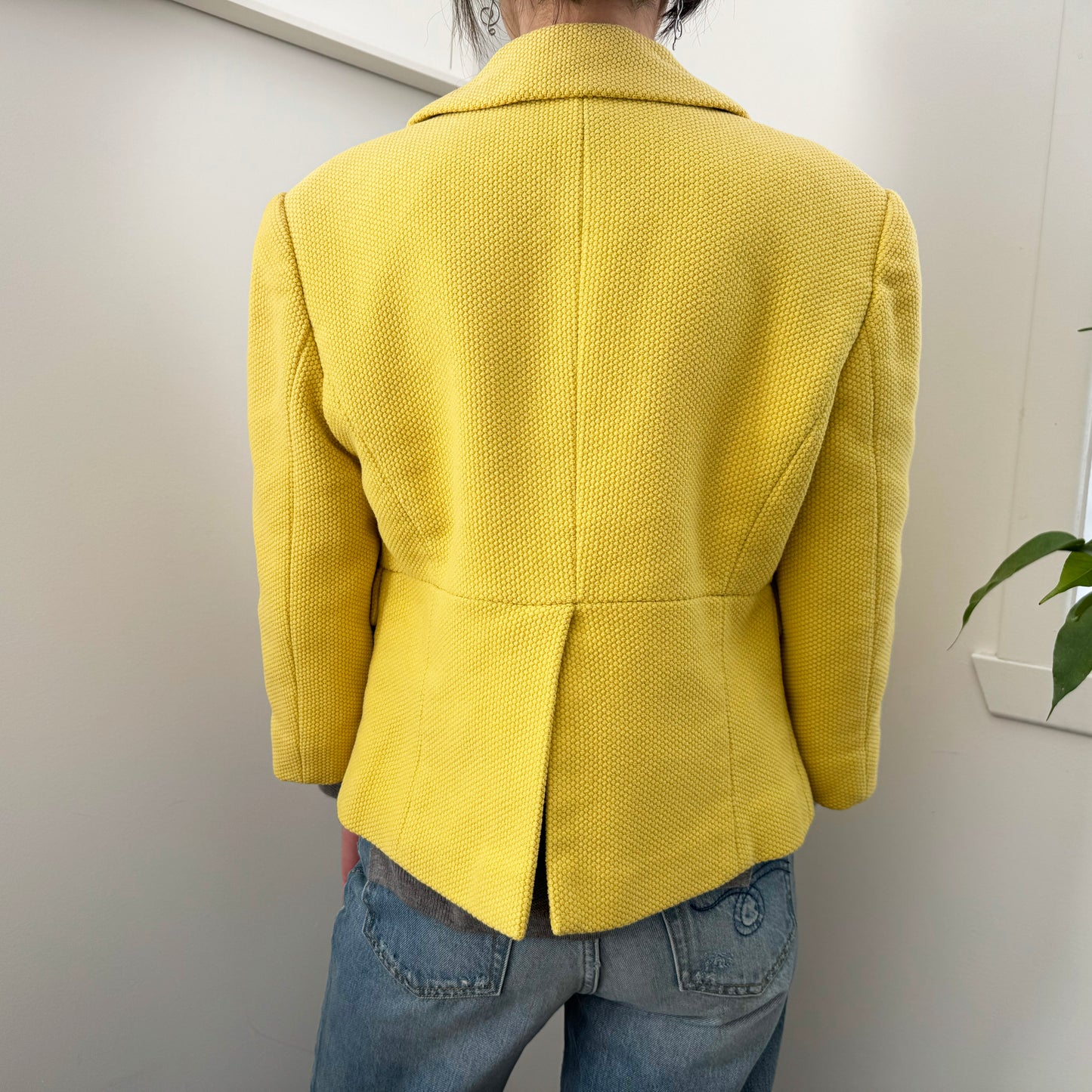 Ports 1961 Yellow Cotton Jacket, size 6 (fits like a size XS/S)