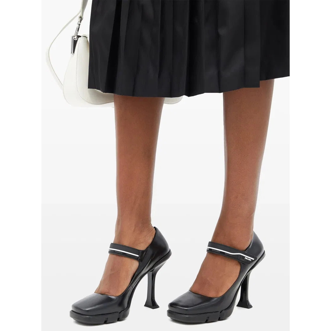 Prada Mary Jane Pumps with Flared Heel, size 40
