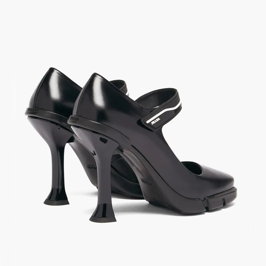 Prada Mary Jane Pumps with Flared Heel, size 40