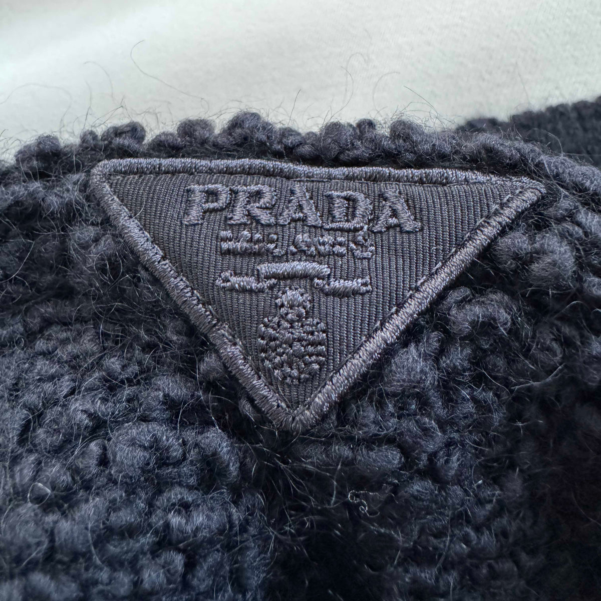 Prada Boucle Knit Mini Skirt in Black, size 42IT (fits a size small)