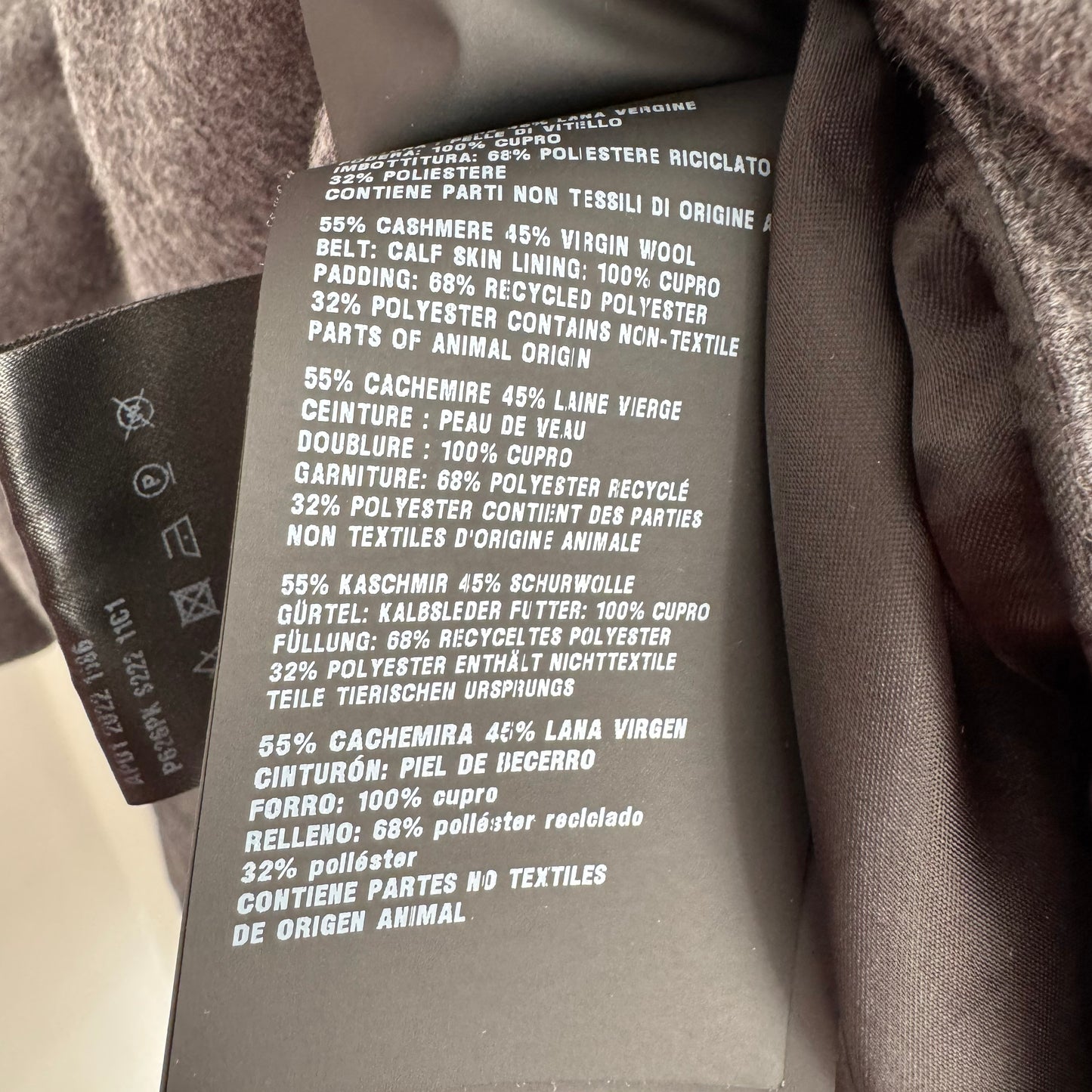 Prada Puffy Wool Coat in Grey, size 38IT (fits like a size 2/4)