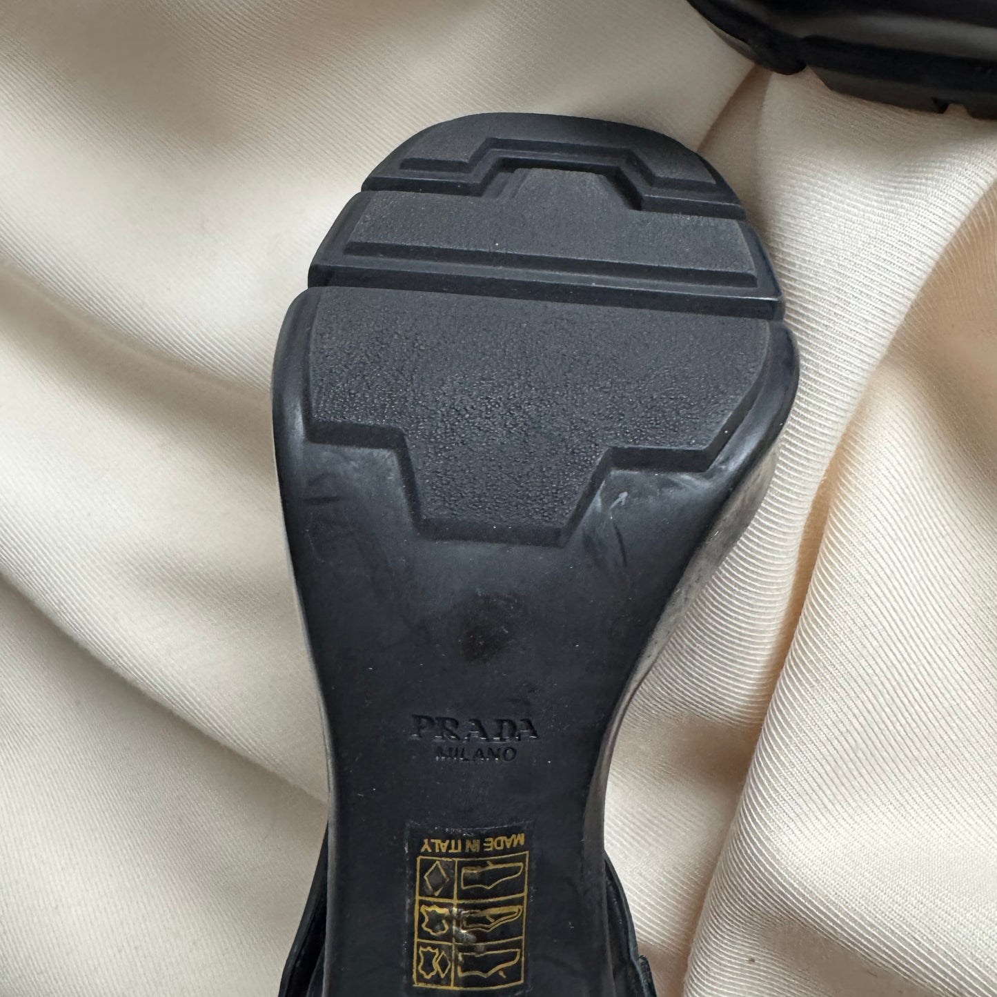 Prada Mary Jane Pumps with Flared Heel, size 40