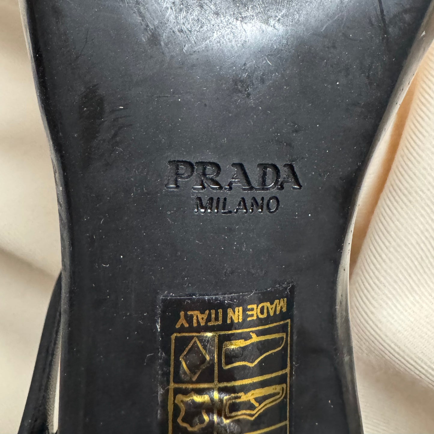 Prada Mary Jane Pumps with Flared Heel, size 40