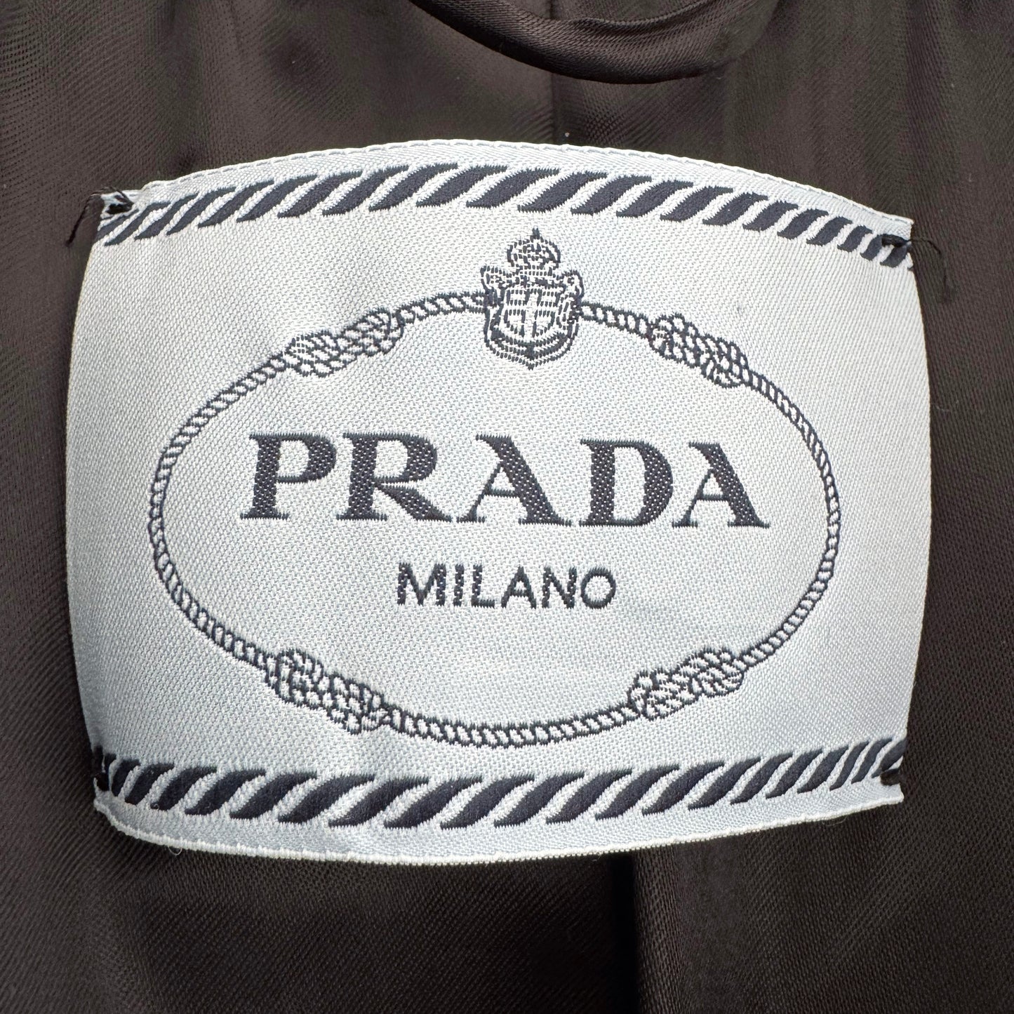 Prada Puffy Wool Coat in Grey, size 38IT (fits like a size 2/4)