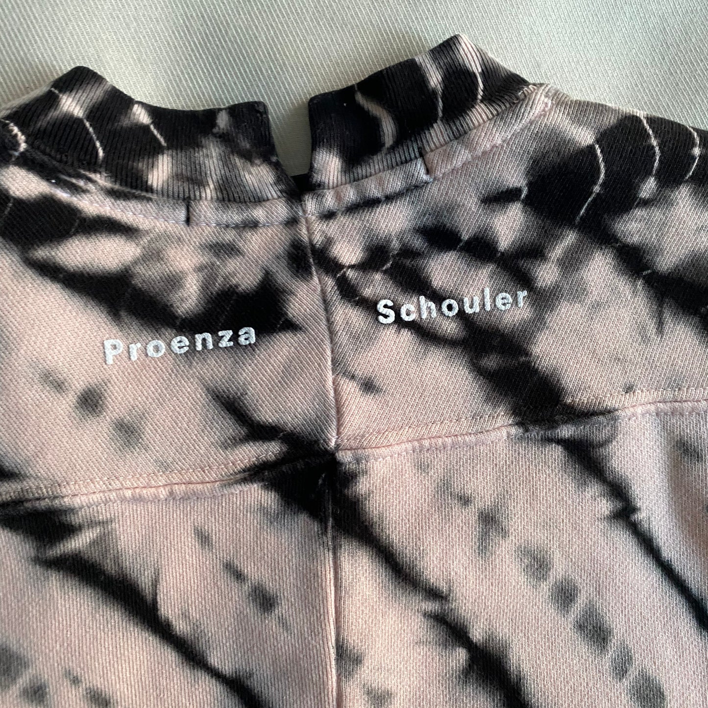 Proenza Schouler White Label Tie Die Sweatshirt in Pink, size XS