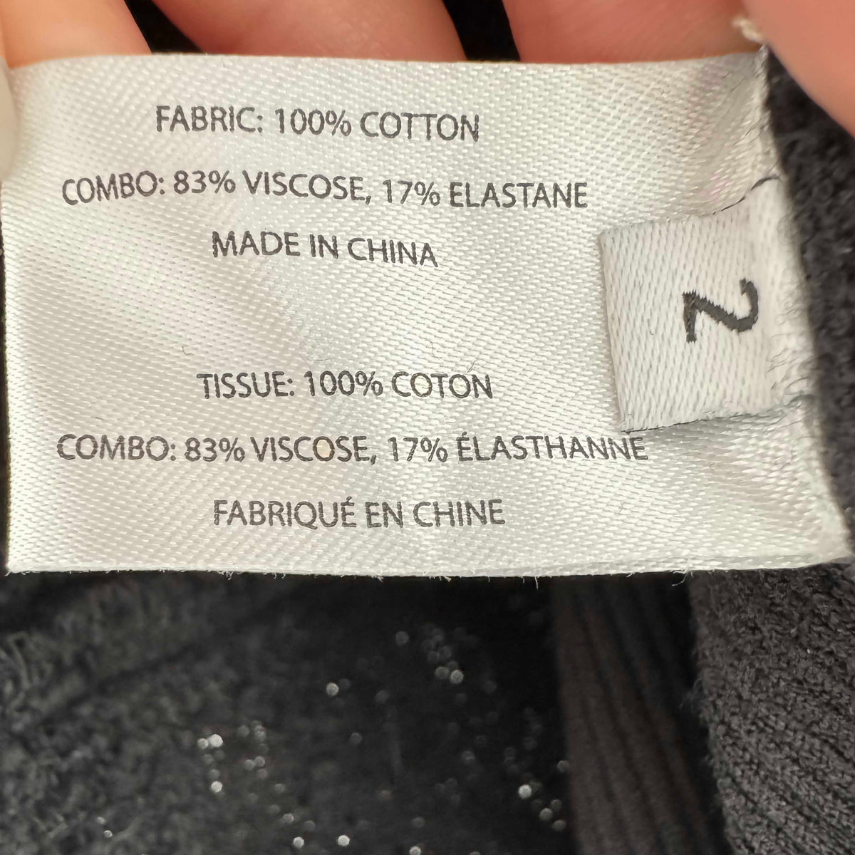 Proenza Schouler White Label "Hazel" Tweed Top in Black, size 2