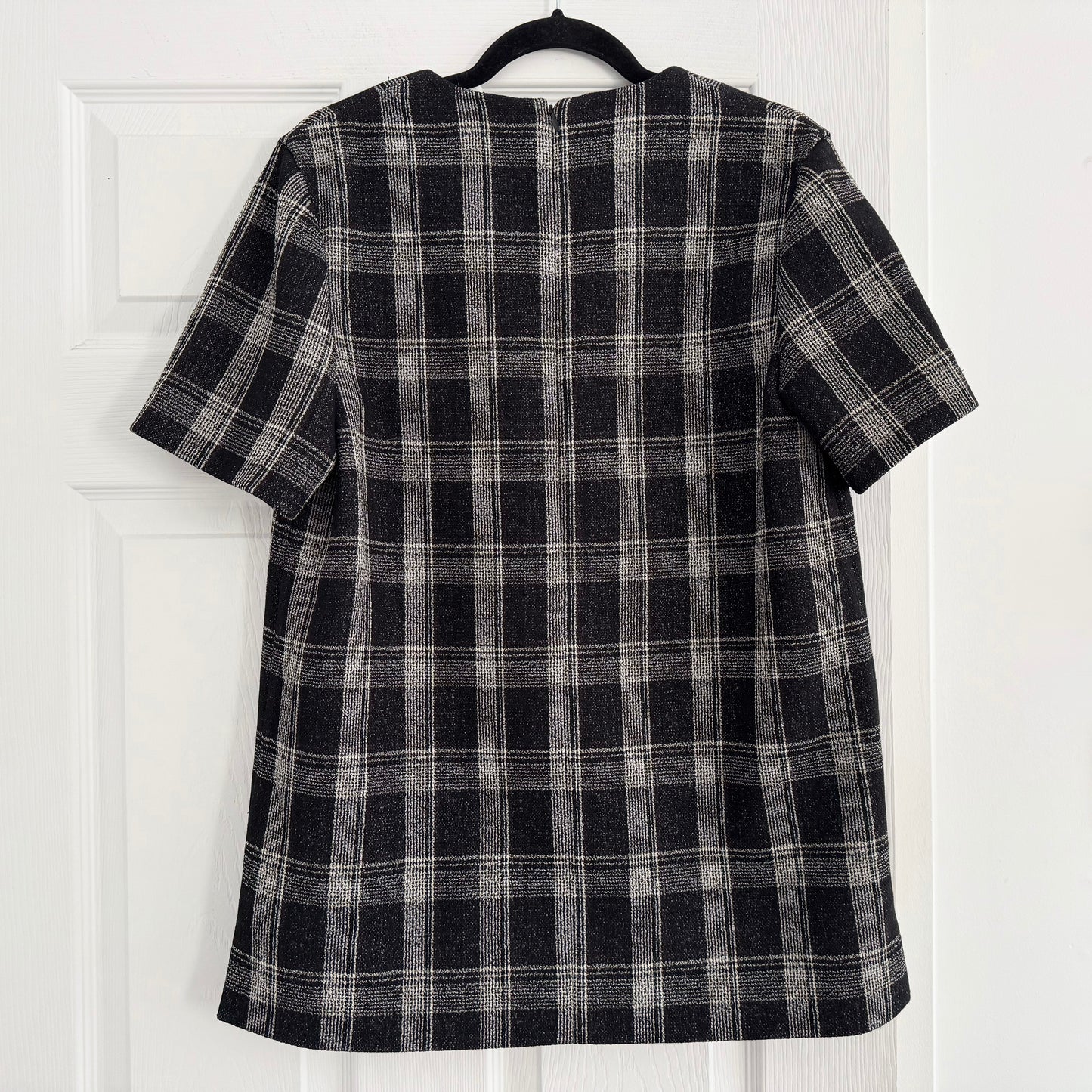 Proenza Schouler Plaid Short Sleeve Top, size 6