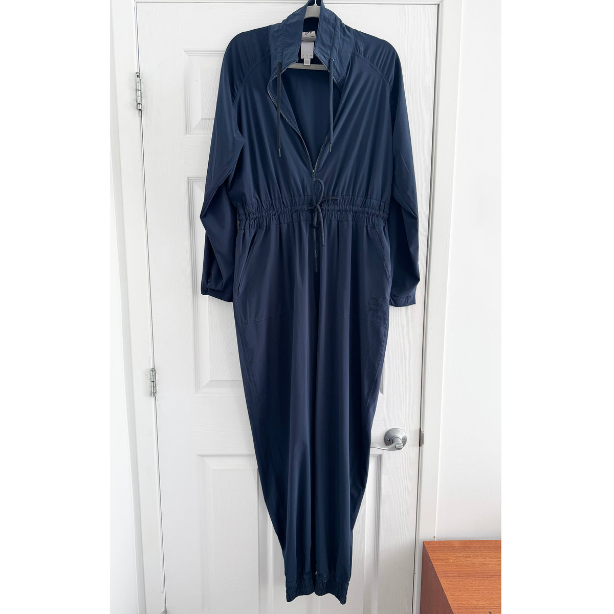 Goop x Puma "Windbreaker Training" Jumpsuit in Navy, size Large