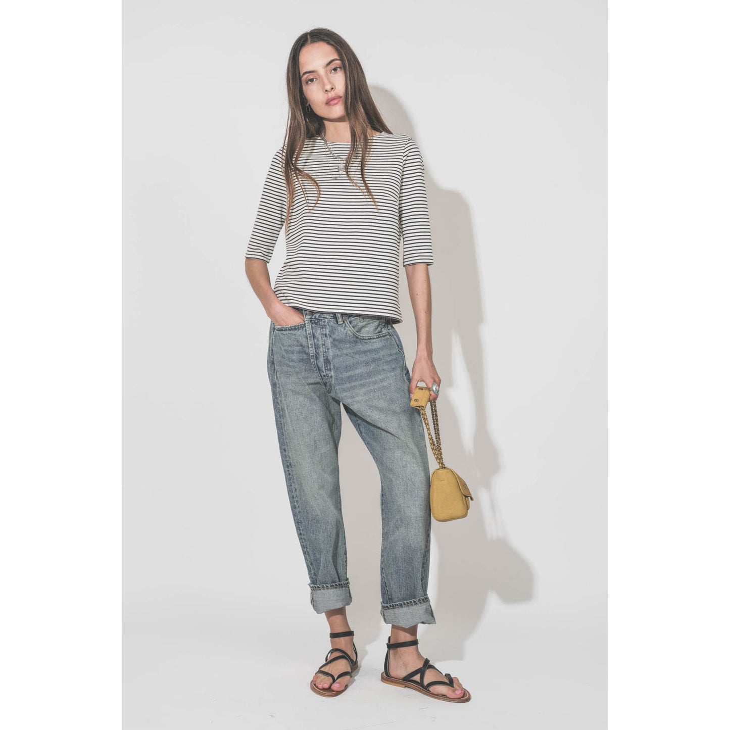 R13 crossover Jean in Lena Blue, size 26 (fits 27)