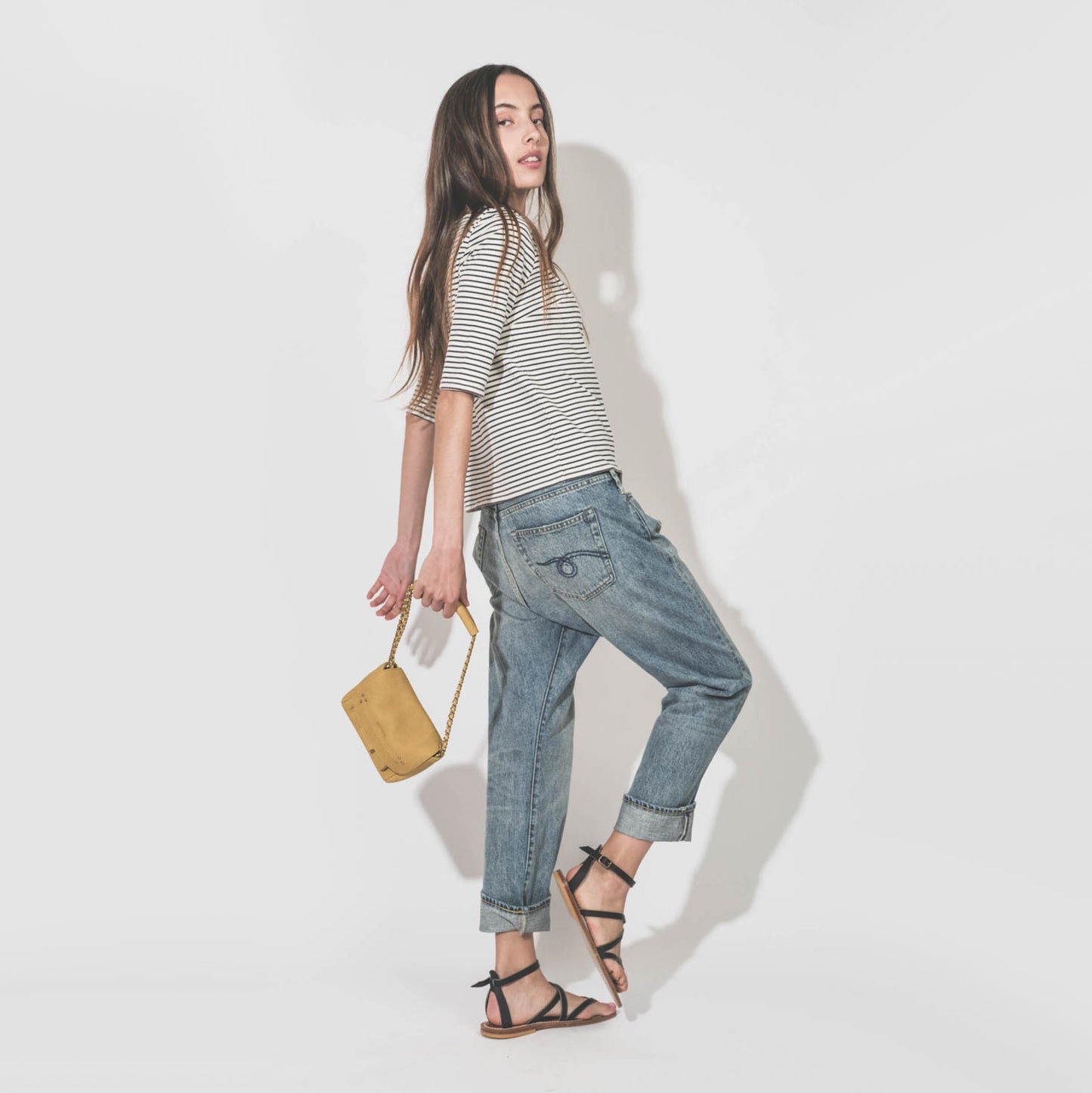 R13 crossover Jean in Lena Blue, size 26 (fits 27)