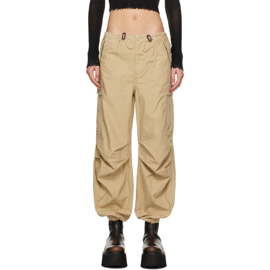 R13 Balloon Army cargo trousers in Khaki, size Small