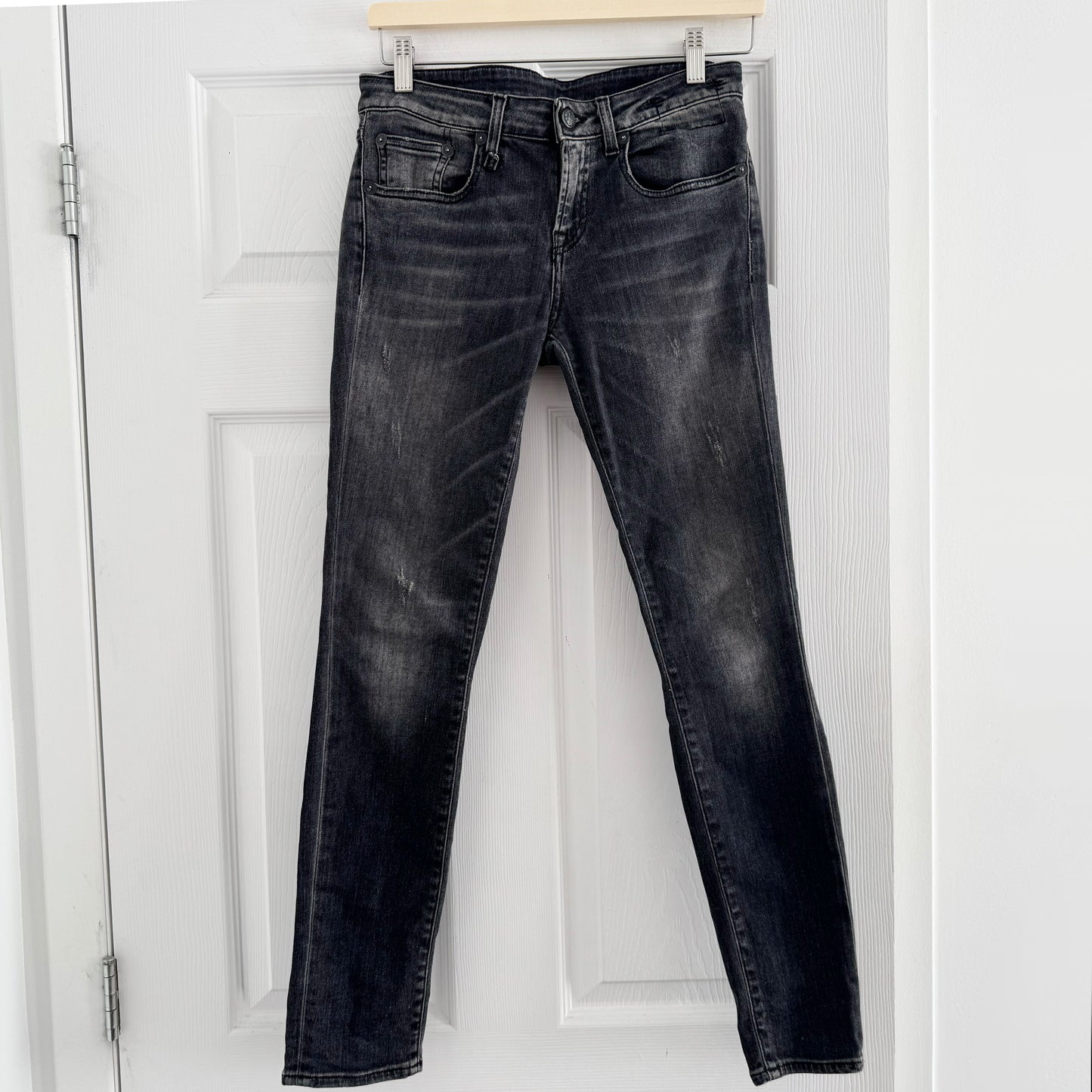 R13 Alison Crop Skinny in Orion Black, size 25