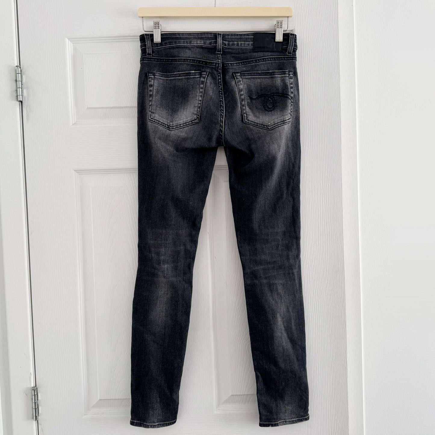 R13 Alison Crop Skinny in Orion Black, size 25