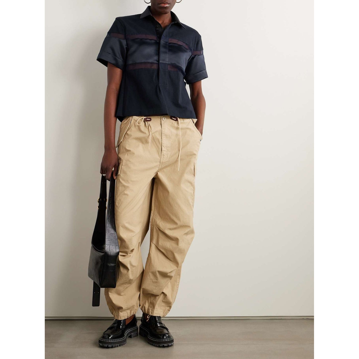 R13 Balloon Army cargo trousers in Khaki, size Small