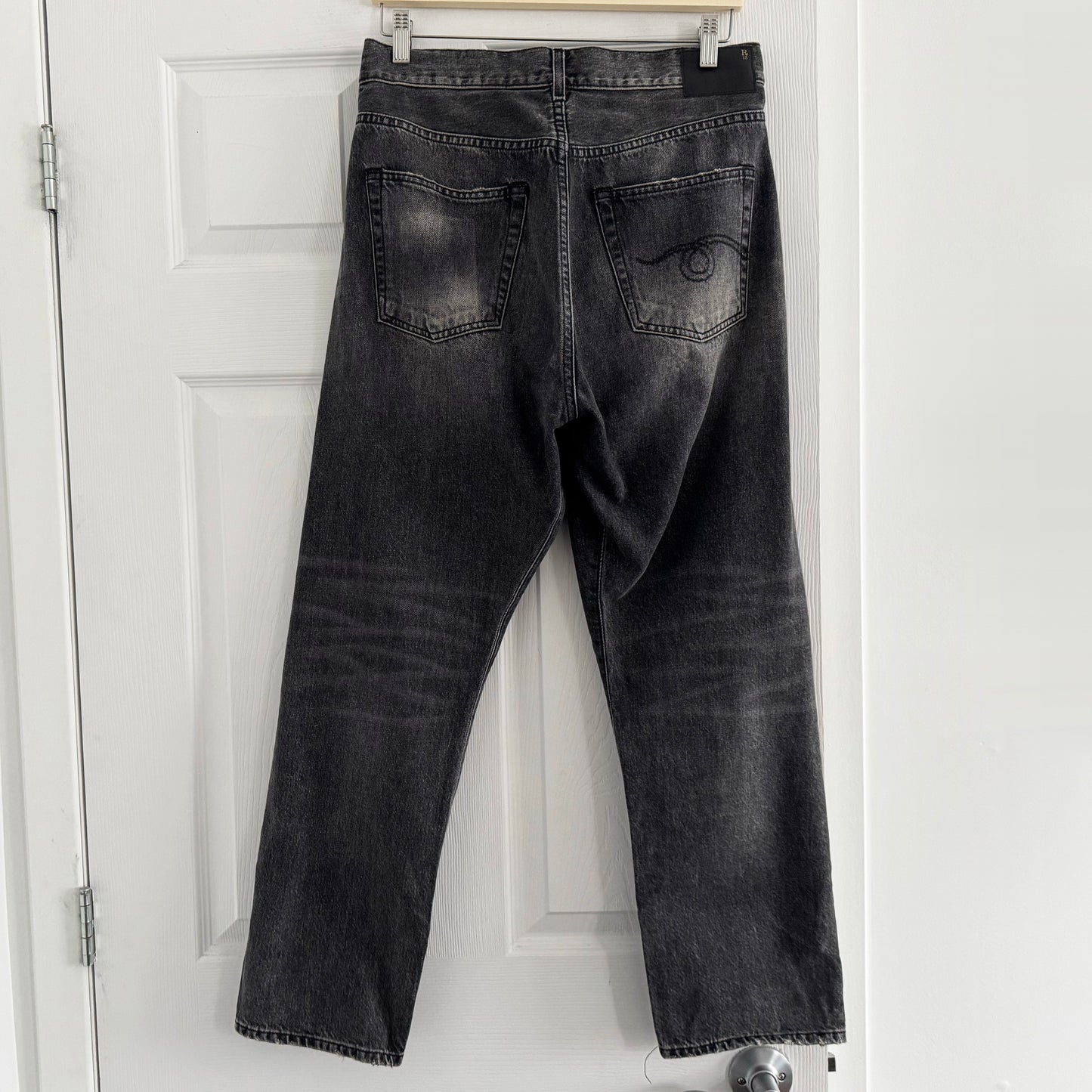 R13 Crossover Jean in "Leyton Black", size 25 (fits like a 27)