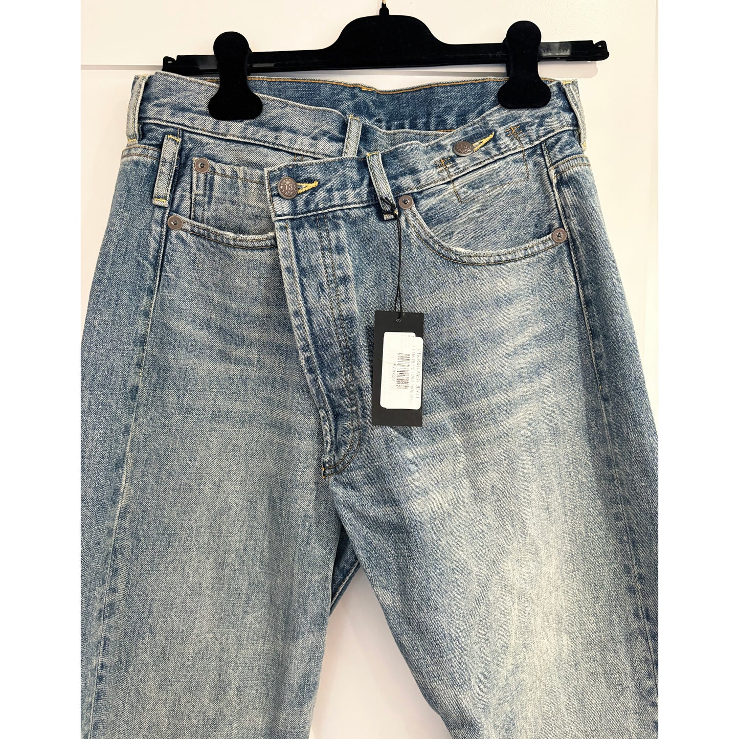 R13 crossover Jean in Lena Blue, size 26 (fits 27)