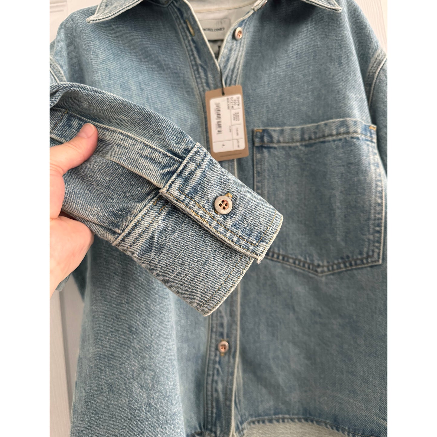 Rachel Comey "Riera" Denim Shirt in "Celeste", size 4