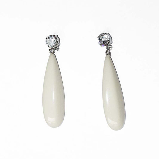 Rachel Comey "Mini Palomba" Earrings in Bone