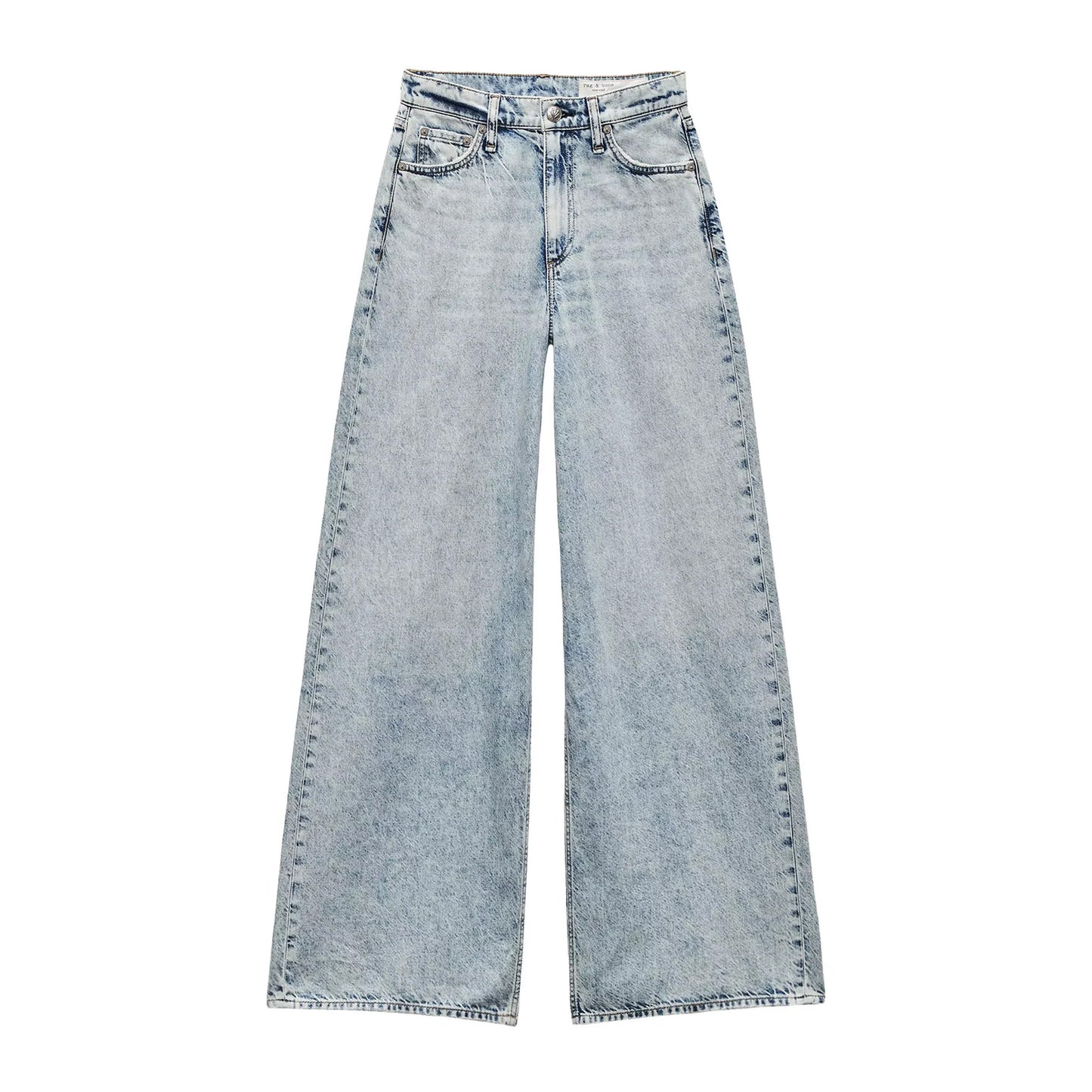 Rag&Bone "Sofia" Featherweight Wide Leg Jeans in "Bellport", size 33